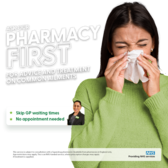 Ask our Pharmacy First for advice and treatment of common ailments